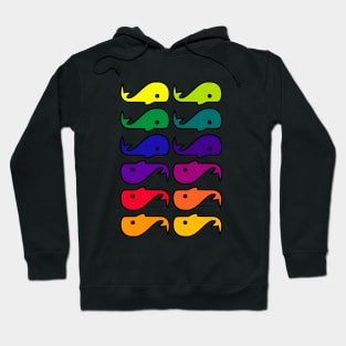 Colorful Whales Hoodie